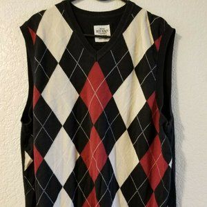 MENS OLD NAVY ARGYLE DIAMOND VEST